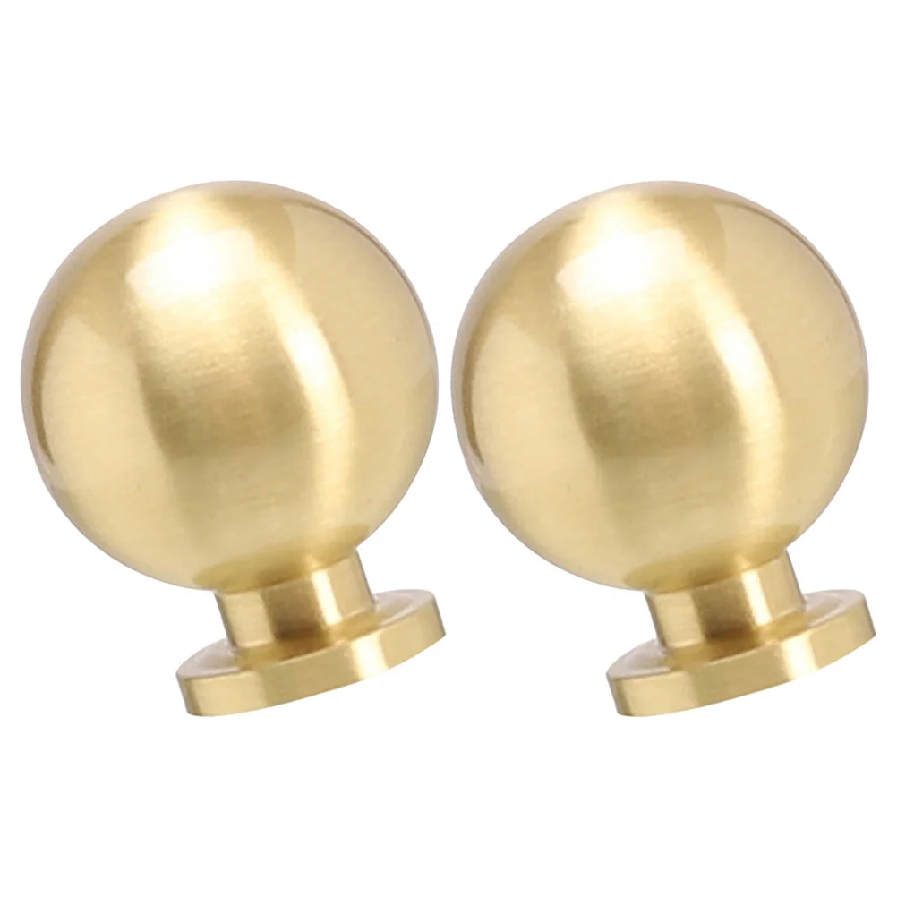 

2pcs Brass Knobs Cabinet Dresser Knobs Metal Drawer Knobs Furniture Door Knobs