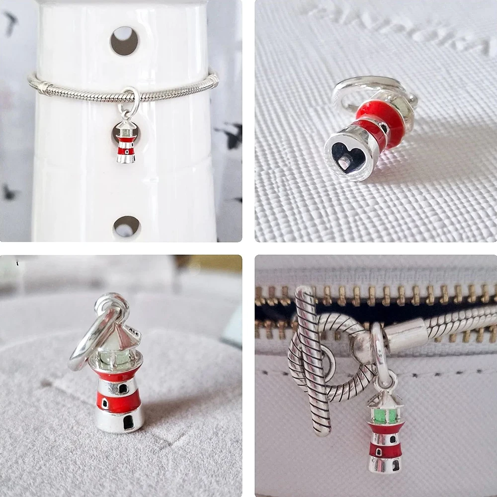 Original 925 Sterling Silver Coffee Pot Dangle Charm Fits Pandora Bracelets & Bangles Women Party DIY Fine Jewelry Gift Making