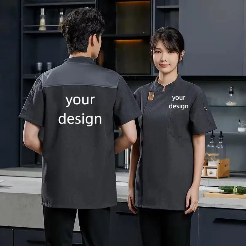 Giacca Da Chef Personalizzata Con Ricamo Nero – Cotone Poliestere, Disponibile Dalla M Alla 5XL, Regalo Perfetto