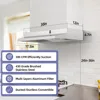 30 inch Range Hood Under Cabinet, Ducted/Ductless Convertible Stainless Steel Kitchen Range Hood 2