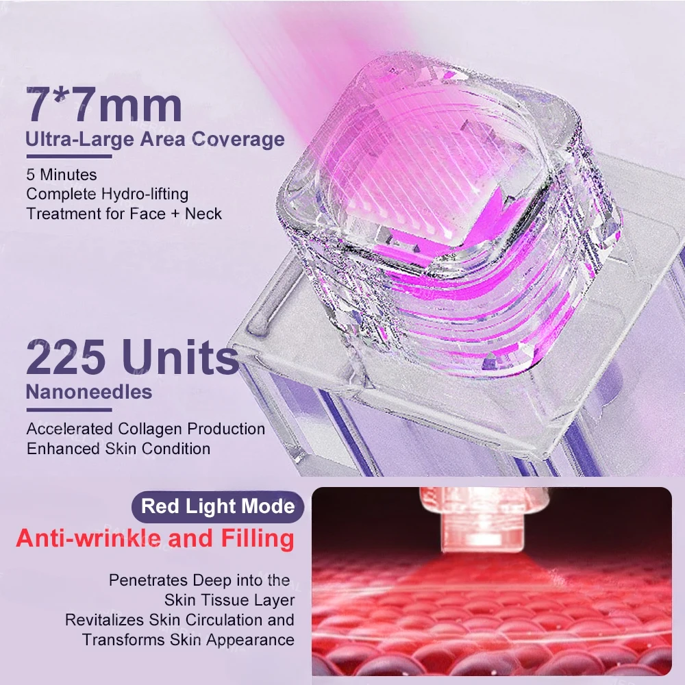 Nano Face Steamer Moisturizing Beauty Face Skin Care Electric Face Massage Red Light Skin Mouisture Tightening Facial SPA 3