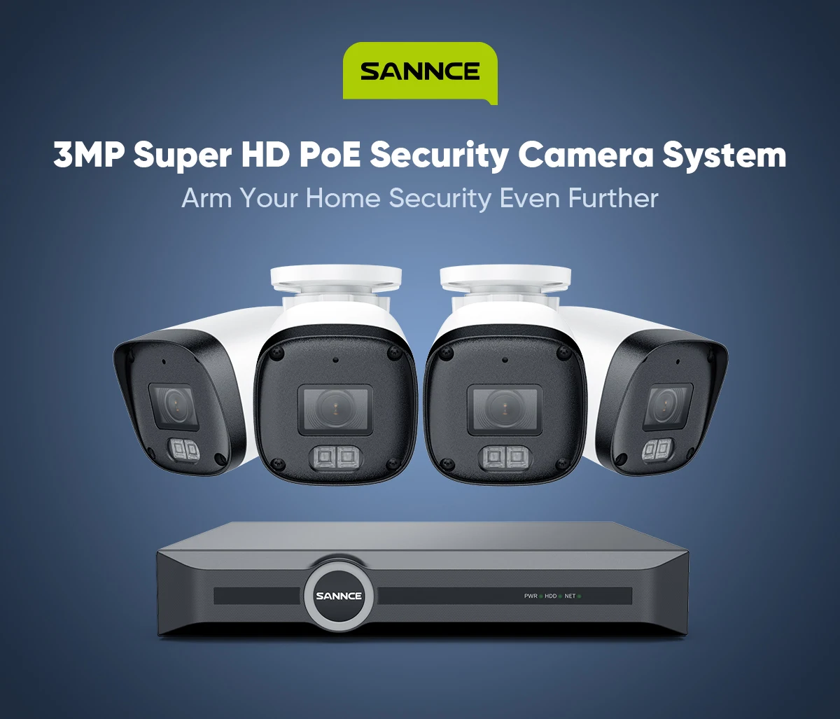 SANNCE security camera system overview