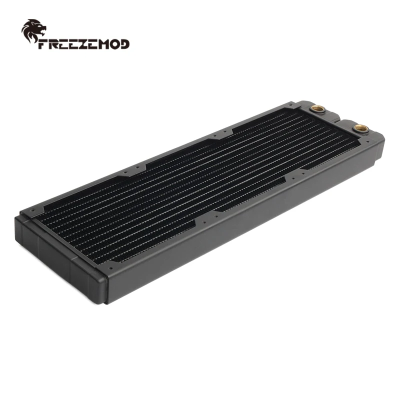 Zemod Radiador de Cobre com Refrigeração por Água 14 Tubo Plano de Camada Única Barbatana de Cobre para Ventilador de 12cm para Cpu Dissipador de Calor Embutido Ventiladores e resfriadores - Imagem 2