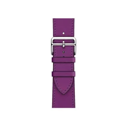 Elegant Leather Loop Strap for Smartwatch - Premium 22mm Replacement Wristband Bracelet Accessory (Pu)