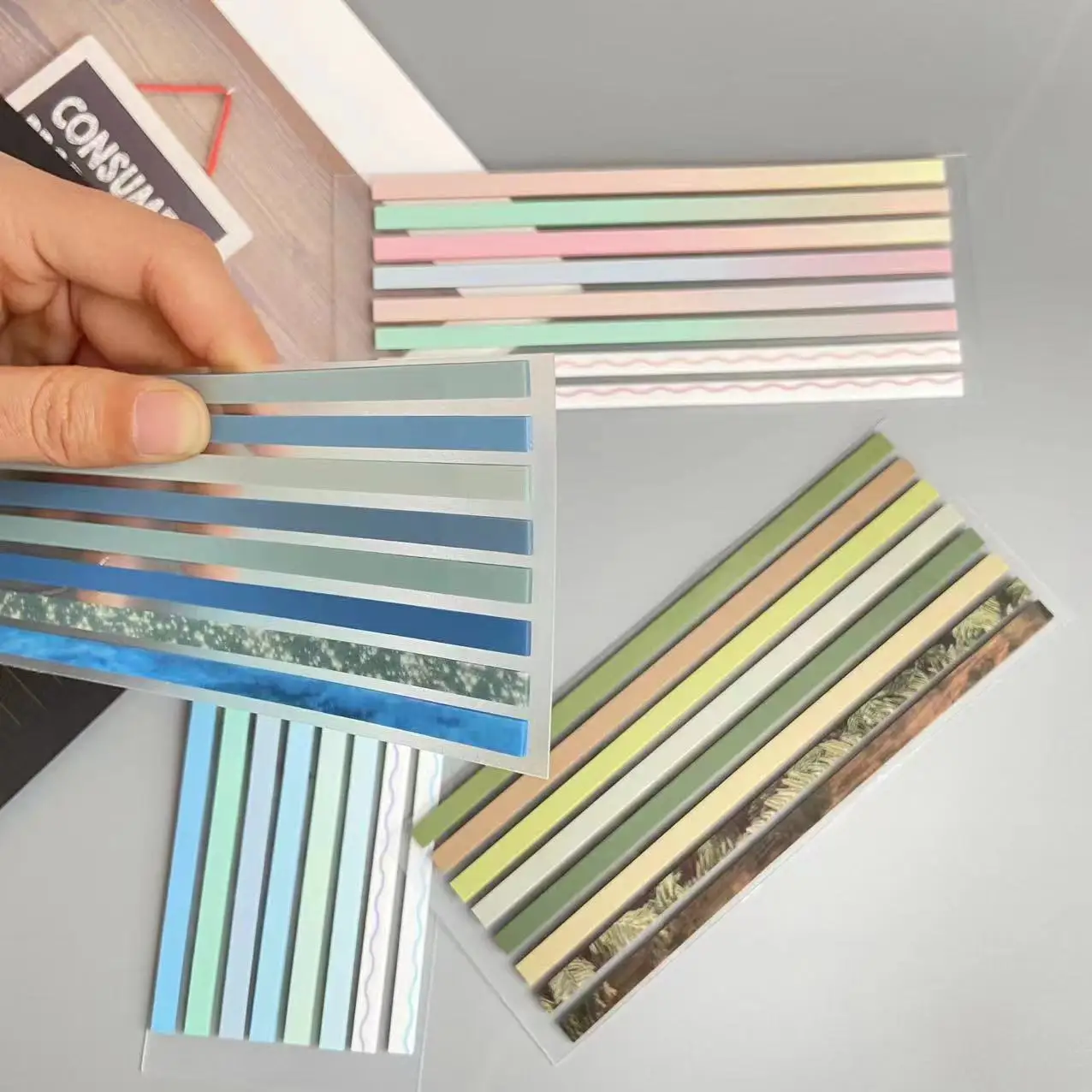 160 Sheets Color Self Adhesive Memo Pad Sticky Notes Bookmark  Marker Memo Sticker Paper Office School Supplies 2