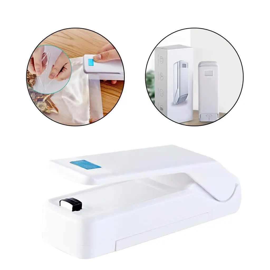 

Handheld Chargeable Sealer Cutter Manual Press Plastic/PVC Vacuum Bags Sealing Sealers Tool
