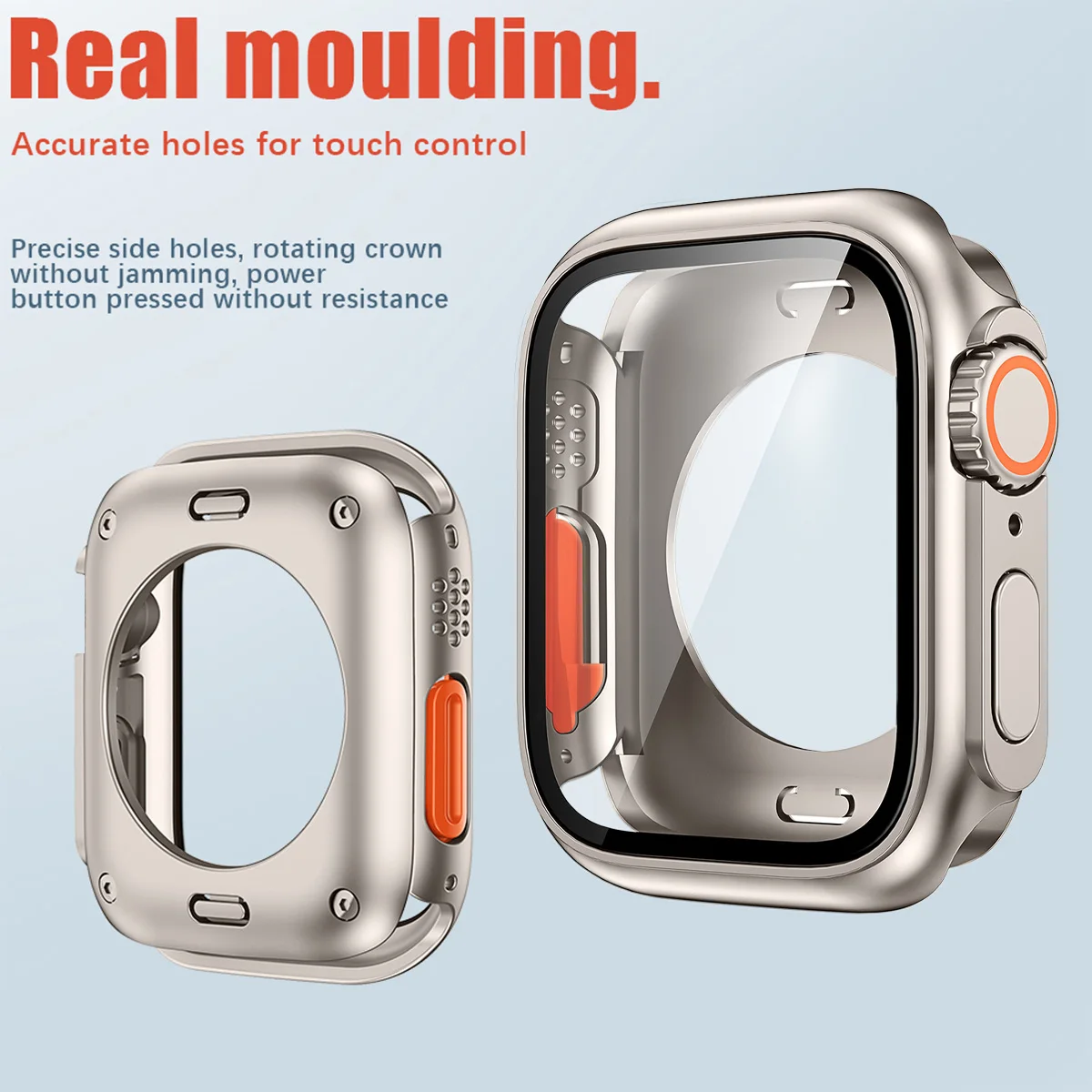 Ultra Protective Case with Tempered Glass Bumper for Apple Watch Series 10