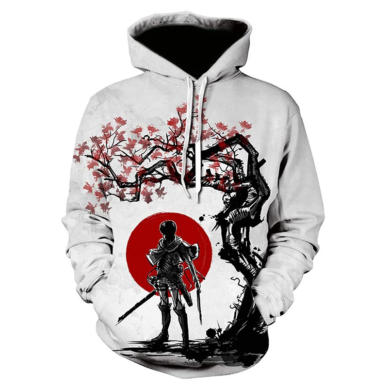 

Harajuku Anime Hoodies Attack On Titan 3D Printed Hooded Sweatshirt Men/Women Casual Fashion Streetwear Pullover Hip Hop Hoodie