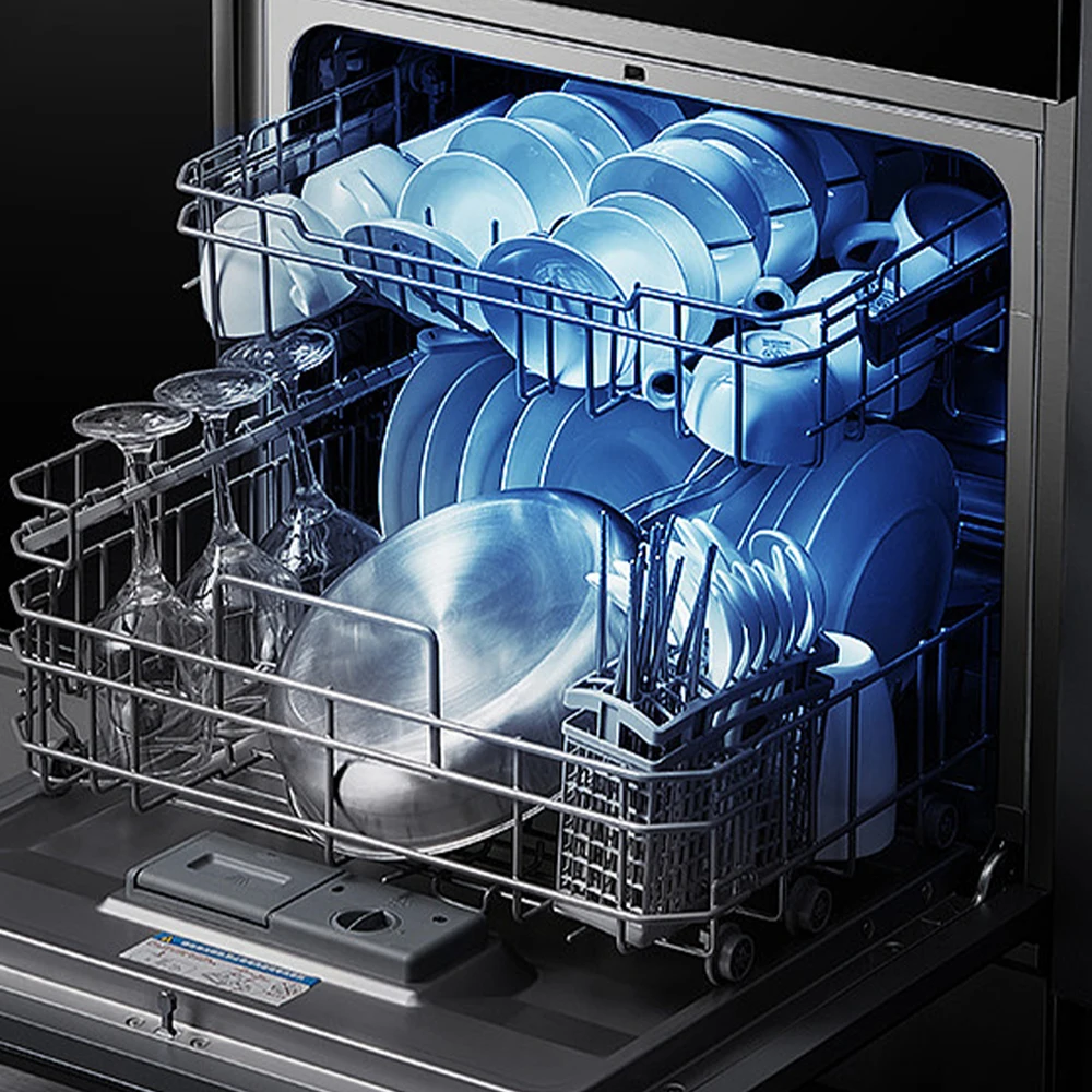 Stainless Steel Modern Luxury Smart 3-in-1 Built-in Dishwasher Kitchen Sink 6
