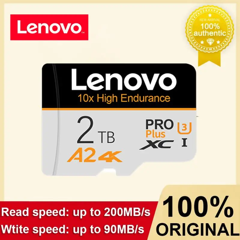 Lenovo 2Tb Micro Memory Sd Card 512Gb Sd Card A2 U3 Sd/Tf Flash Card 64 128 256 Gb 1Tb Scheda Di Memoria Per Telefono Computer Fotocamera