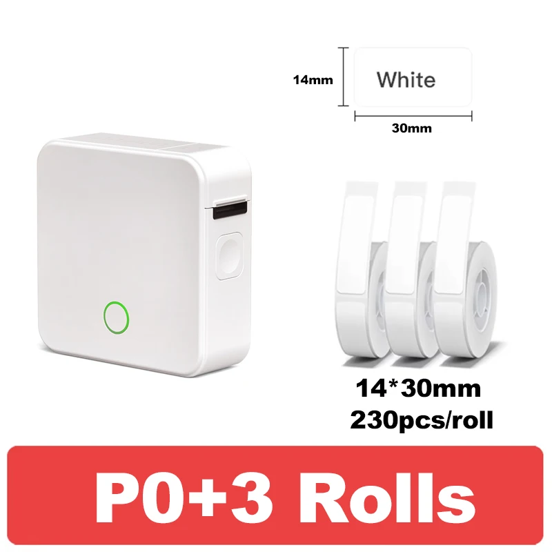 Holyhah P0 طابعة ملصقات لاسلكية محمولة طابعة ملصقا...