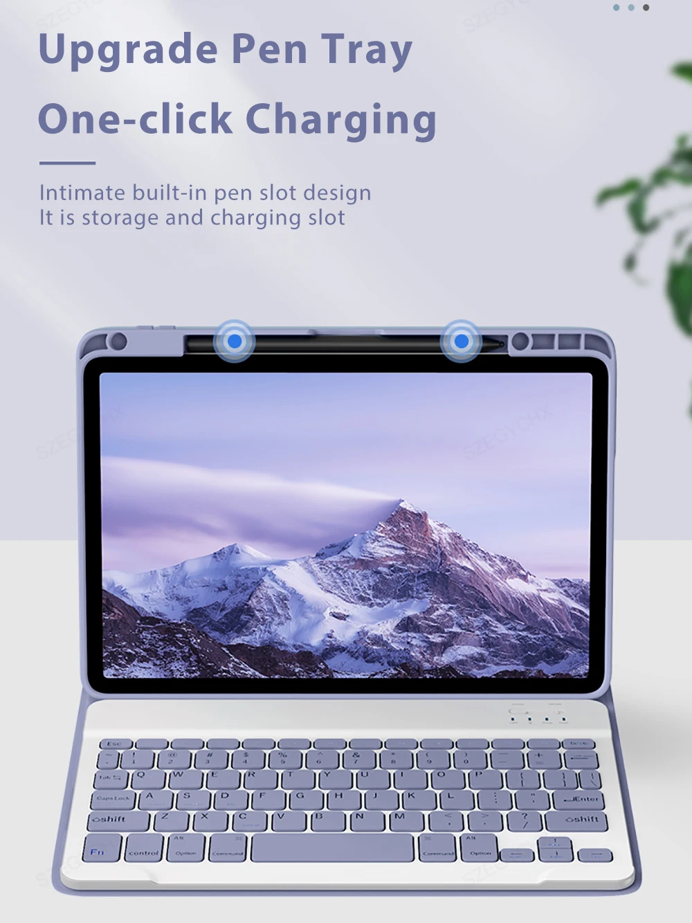 Capa sem Fio do Teclado Mágico do Mouse Estojo de Lápis para Xiaomi Pad Pro mi Pad 11 12.4 2023 Mipad 6 - Imagem 6