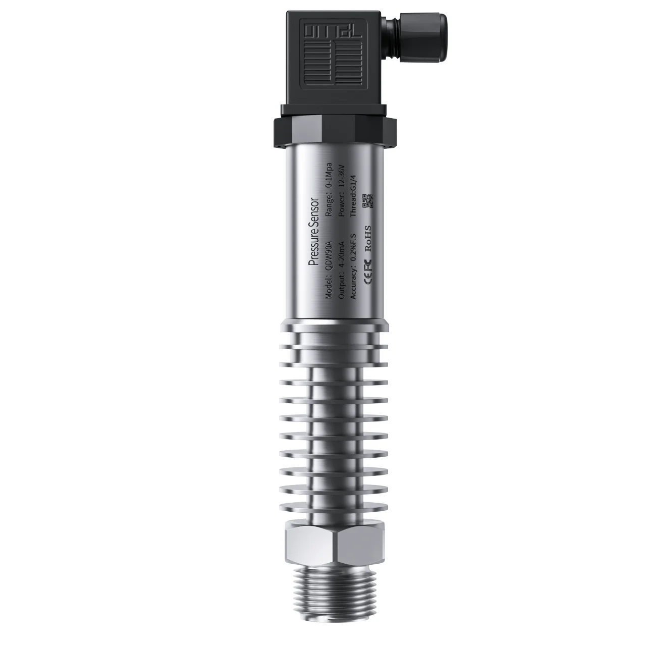 High Temperature 200℃ Pressure Transmitter 1bar 16bar 25bar 1.6Mpa 4-20mA 0-10V RS485 Pressure Sensor Transducer