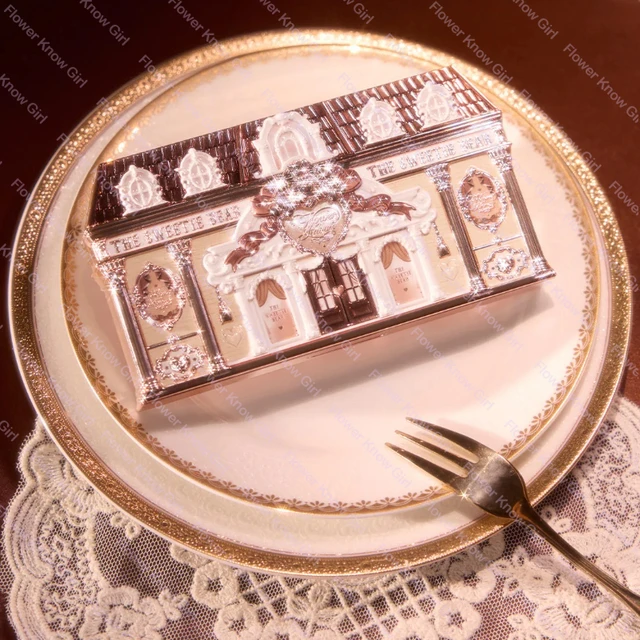 Flower Knows 6-Color Eye Shadow Palette Sweetie Bear Glitter Matte Natural Bronzer Multi-Makeup Product