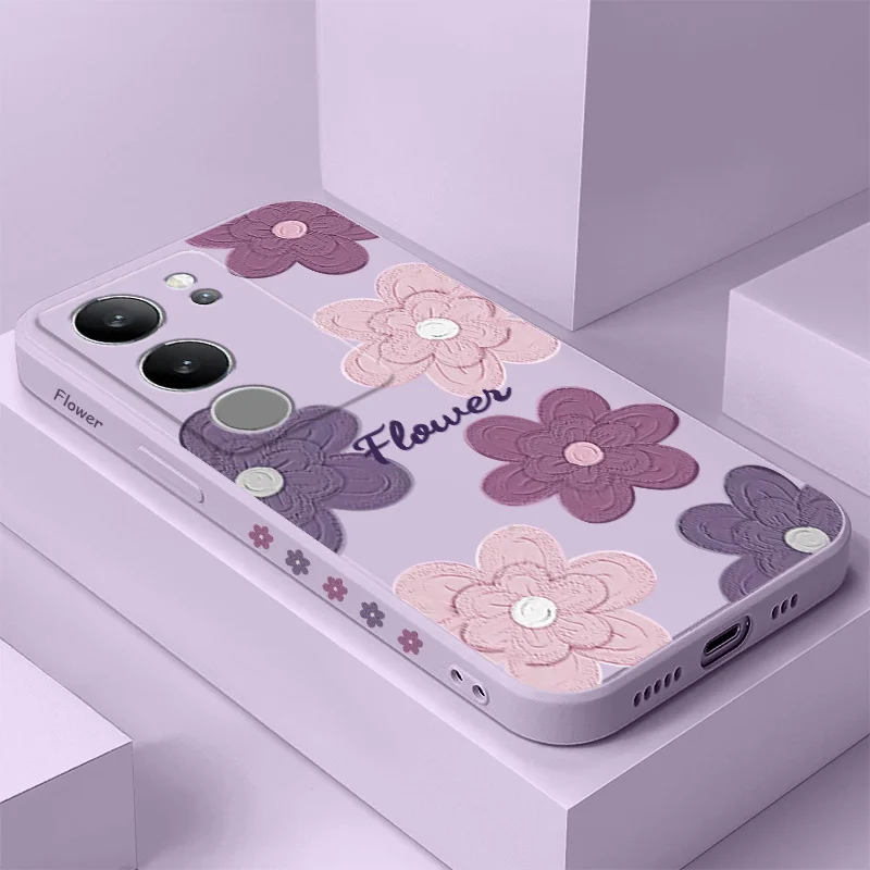 Elegant Mottled Flowers Phone Case - Vibrant & Stylish Design