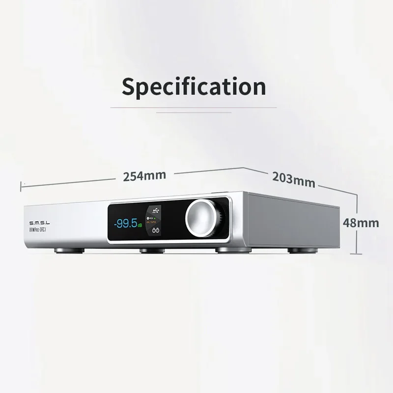 SMSL RAWPRO-DAC1 디코더 MQA DAC ES9039MSPro 블루투스 5.1 지원 LDAC DSD512 PCM768 원격 제어 DAC1