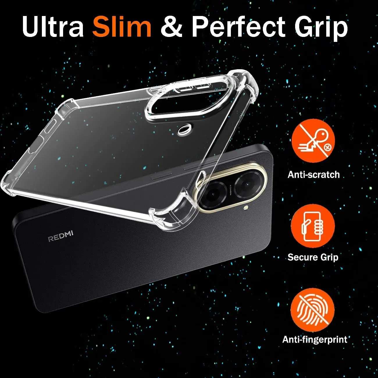 Clear Silicone Gel Phone Case - Shockproof Protective Bumper Cover
