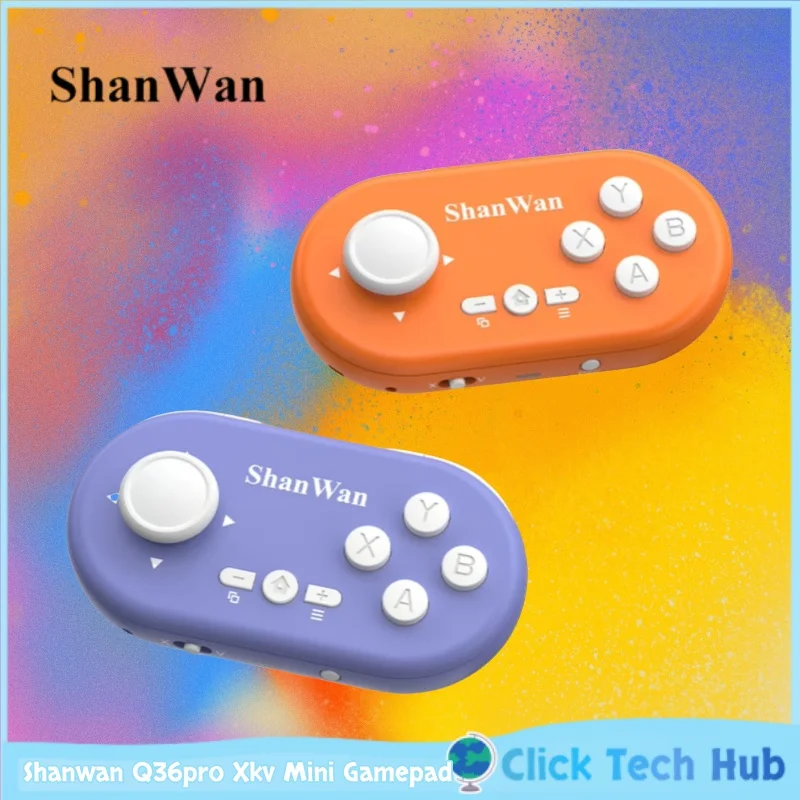 Shanwan Q36pro Xkv Mini Gamepad Hall Joystick Gyroscope Portable