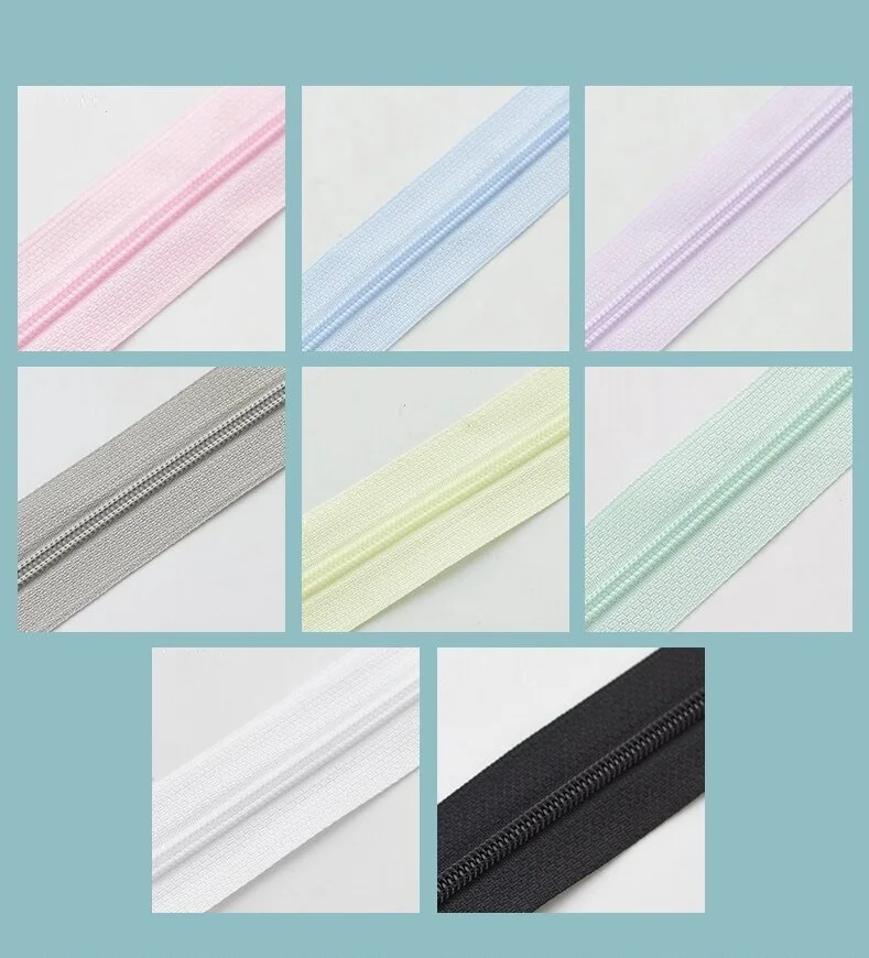 Hohe Qualität 3er # Nylon-Reißverschluss, offenes Ende, umgekehrt montiert, unsichtbar, exklusiv für Sonnenschutzkleidung, mehrere Größen und Farben – Detail 11