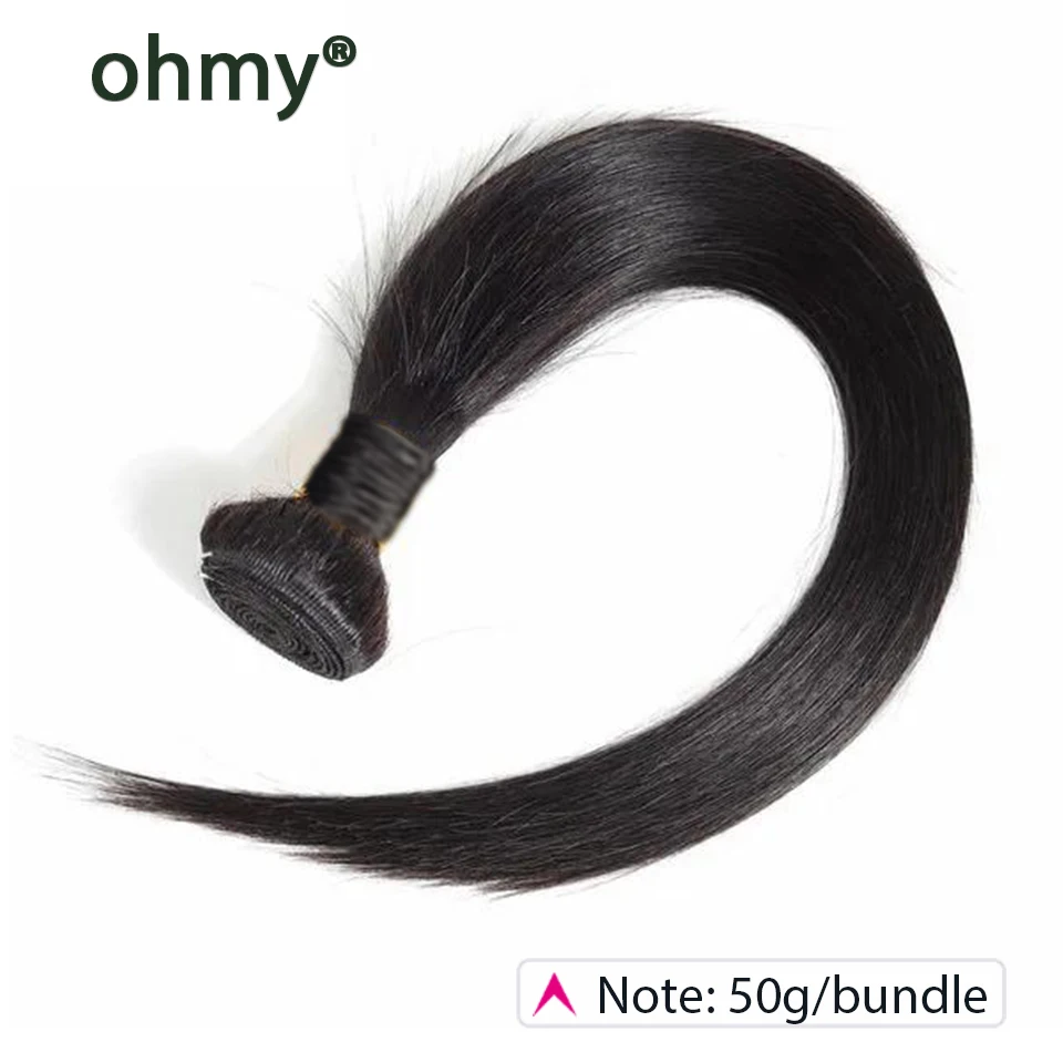 Ohmy 50g 4/5/6 Human Hair Bundles With Closure Kim K 2x6 Vietnam Straight Transparent Middle Part Lace Closure and Bundle Full