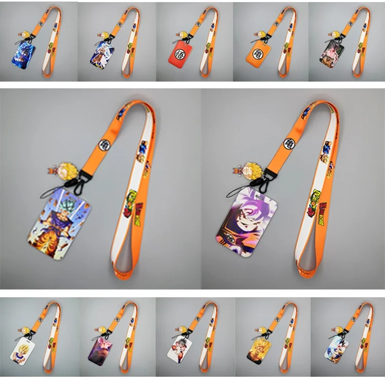 1 Set Anime Card Cases Card Lanyard Key Lanyard Cosplay Badge ID Cards Holders Neck Straps Keychains wallet card holder,card holder,credit card holder,card wallet,id card holder,id card case,wallet card bag,document card wallet