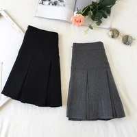 Fashion A Line Women Pleated Skirt High Waist Zipper Grey Student Mini Skirt JK Summer New 2023 Black Ladies Suit Skirt - Image 3
