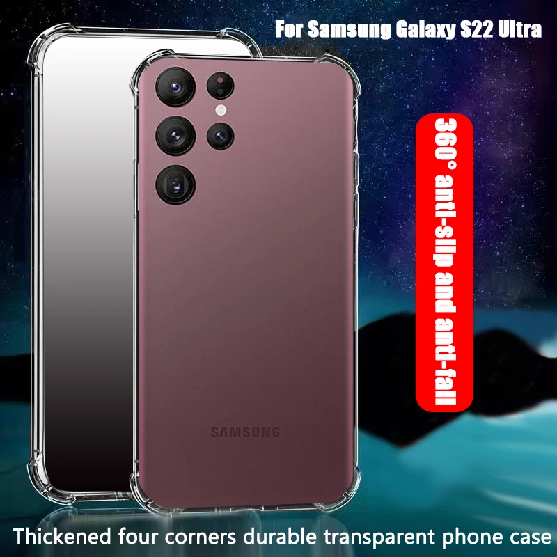 Custodia Trasparente Per Samsung Galaxy S22 Ultra 5G Cover Per Samsung S22 Ultra 5G Custodie Originali Per Samsung S 22 Ultra Funda Thin