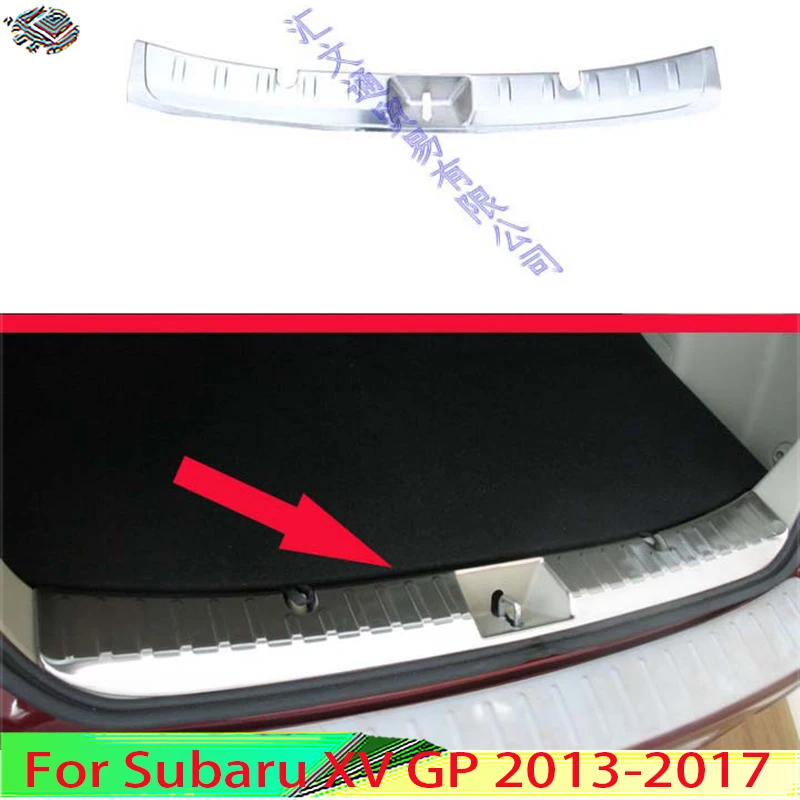 

For Subaru XV GP 2013-2017 Stainless Steel Rear Trunk Scuff Plate Door Sill Cover Molding Garnish