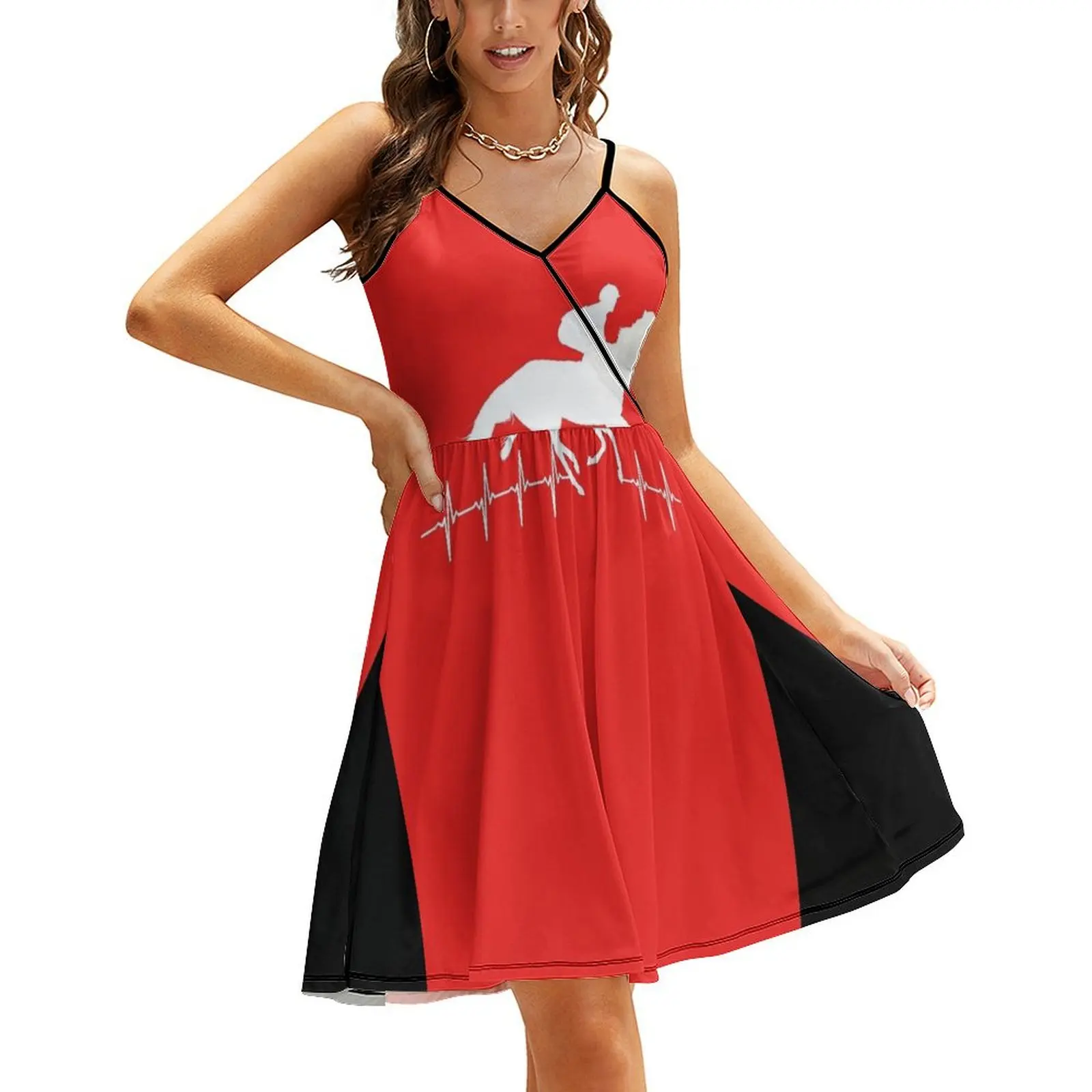 

Horse in my heartbeat Sling Dress Bride dresses Female dress luxury dresses loose summer dress