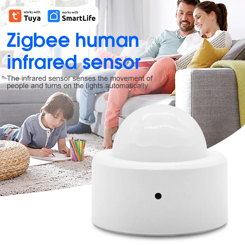 

3.0 Tuya Mini Smart Human Motion Movement Body PIR Transducer Infrared Sensor Detector Smart Life Home Security