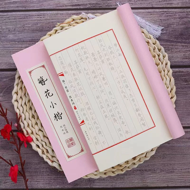 

Tao Te Ching Copybook Hard Pen Running Regular Script Calligraphy Copybooks Chinese Classical Poem Heart Sutra Copying Books