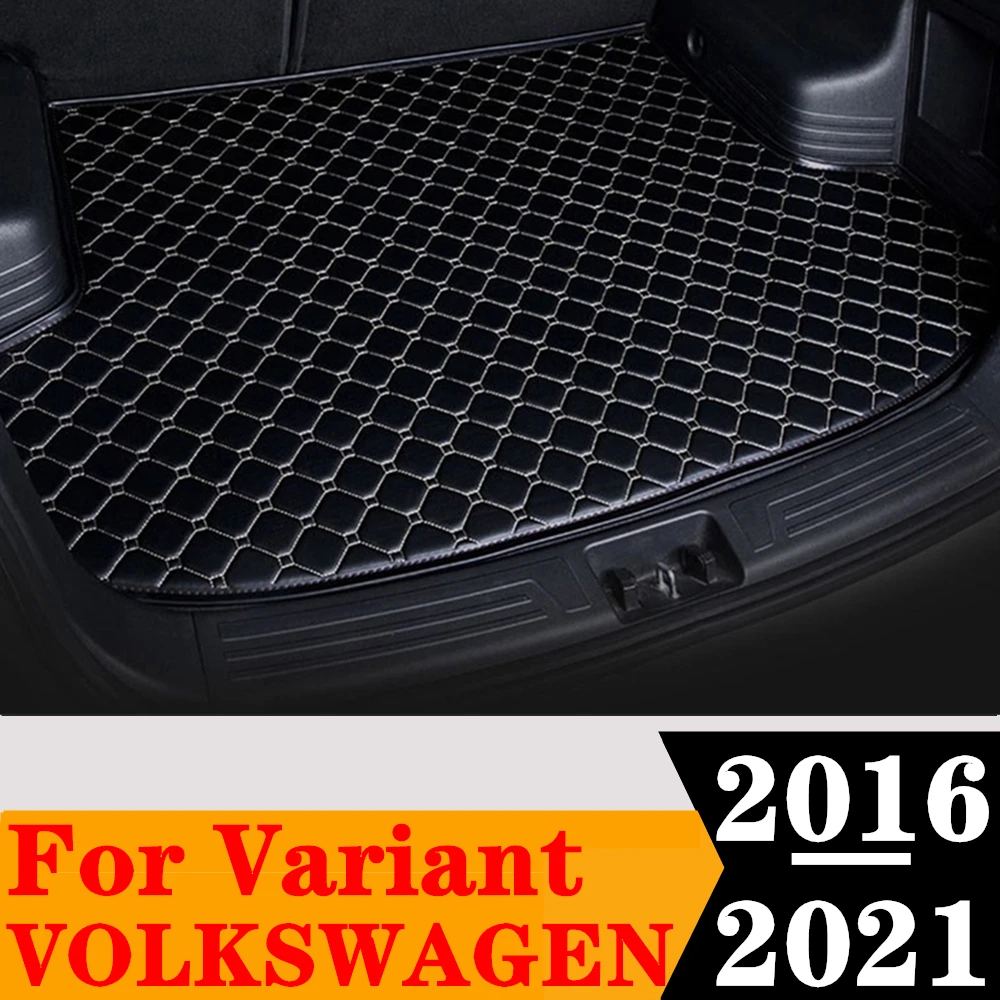 

Sinjayer, коврик для багажника автомобиля, водонепроницаемые автозапчасти, задняя часть, плоская боковая подкладка для груза для Volkswagen VW, вариант 2016-2021