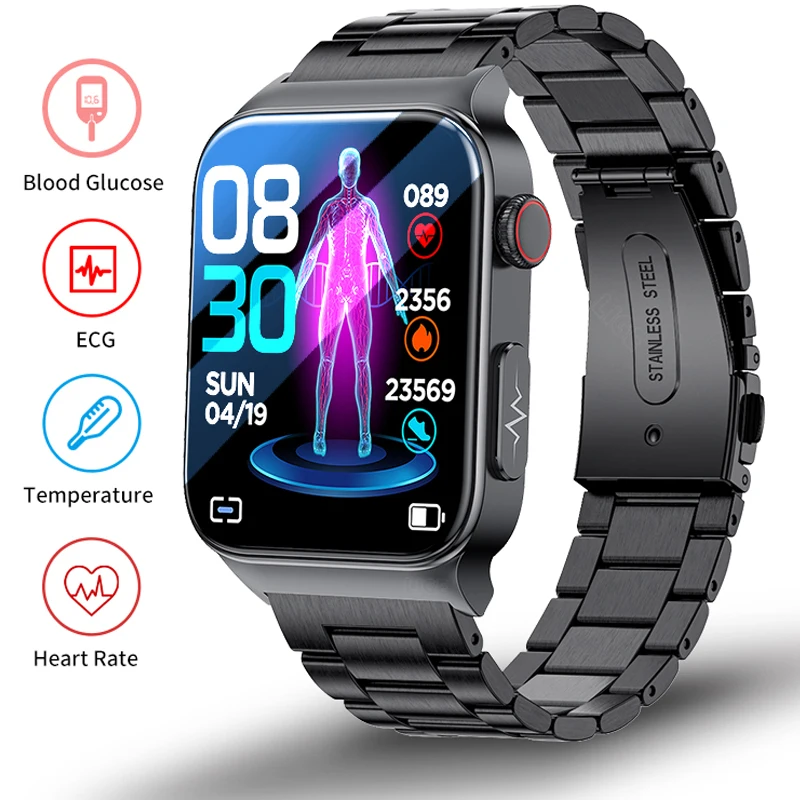

2023New ECG+PPG Smart Watch Men Laser Treatment Of Hypertension Hyperglycemia Hyperlipidemia Heart Rate Healthy Sport Smartwatch