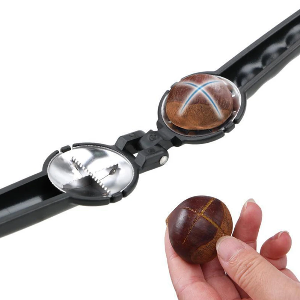 Description Picture 3 of item1 Pcs Chestnut Opener Machine Walnut Pliers Clip Cutter Opener Nut Cracker Sheller Nuts Peeler Shelling Kitchen Nut Crackers