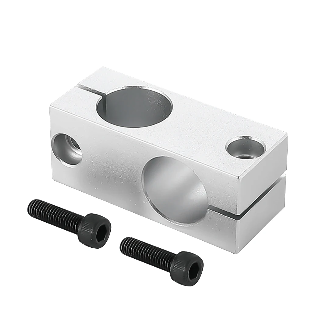 CNC Aluminum Alloy Tube Cross Clamp Double Orifice Fitting Connectors