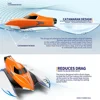 WLtoys WL915-A 45KM/H Rc Boat 2.4G Remote Control Speedboat Rechargeable Waterproof Cover Design Anti-collision Rc Boat 4