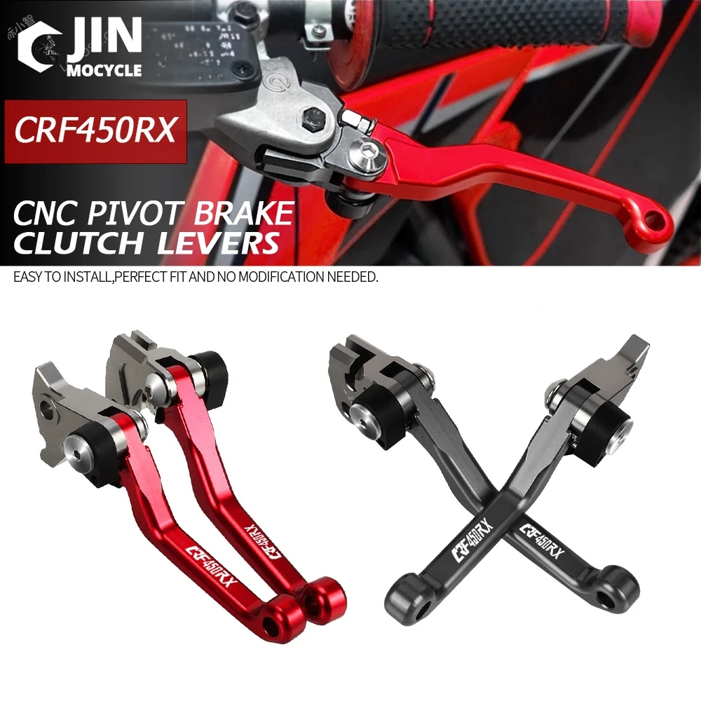 

For Honda CRF450RX 2017-2020 450RX CRF 450 RX 2021 2022 2023 Dirt Bike Pivot Foldable Brake Clutch Levers Handlebar Handle Grip