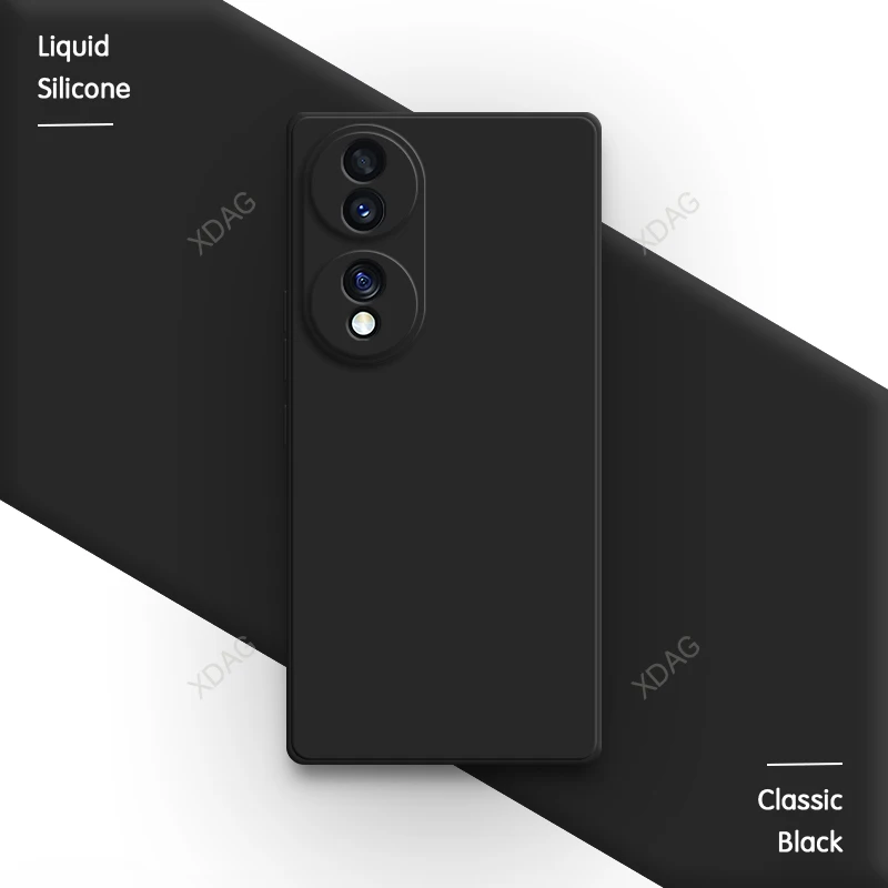 Sleek Silicone Camera Protection Phone Case - Classic Square Design