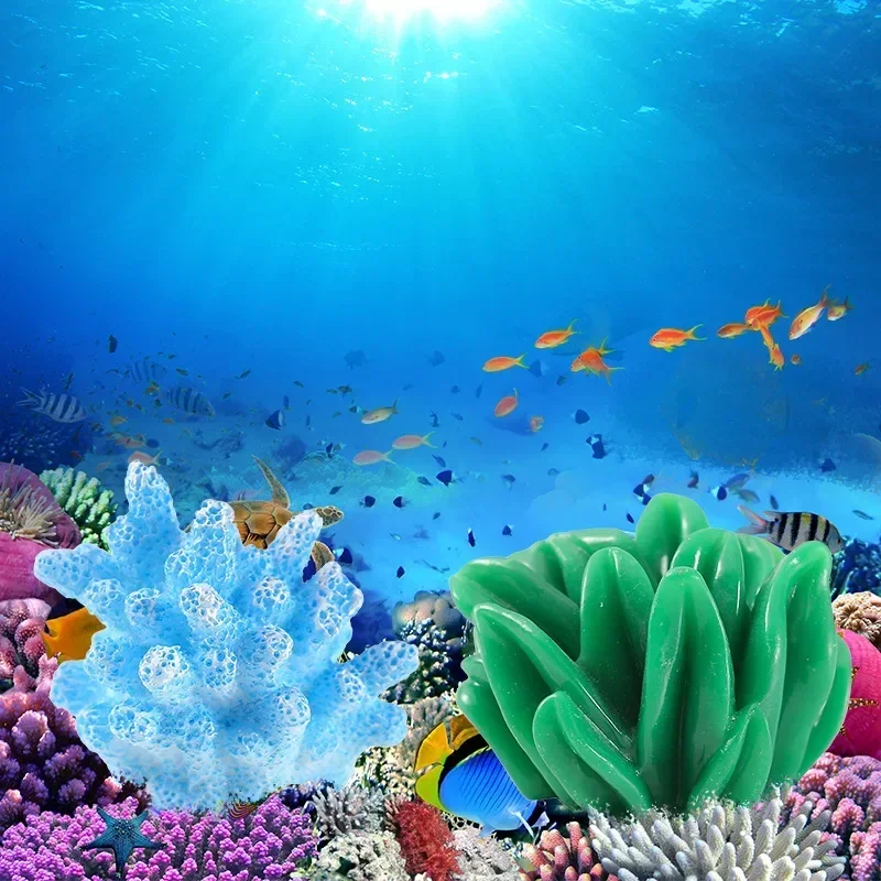 Simulation Aquarium Fish Coral Resin Ornaments Mini Aquascape Colorful Coral Dollhouse New Home Decor Crafts Ornaments Figurines artificial plants fish tank ornaments fish tank decorations aquarium ornaments artificial aquarium plants mini landscape ornaments