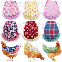Hen Apron Feather Retainer Duck Goose Poultry Double Apron Back Protector Lace Edge Poultry Decorative Accessories Pet Products 1
