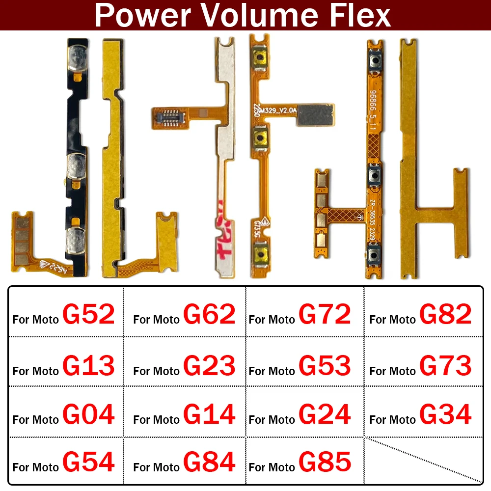 Power On Off Button Volume Key Button Flex Cable For Moto