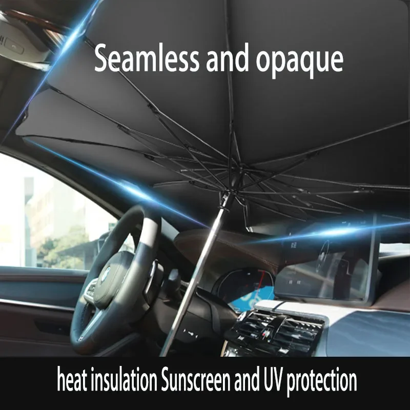 

Car sunshade umbrella Sunshade for the front windshield inside the car Sunscreen and thermal insulation Convenient storage