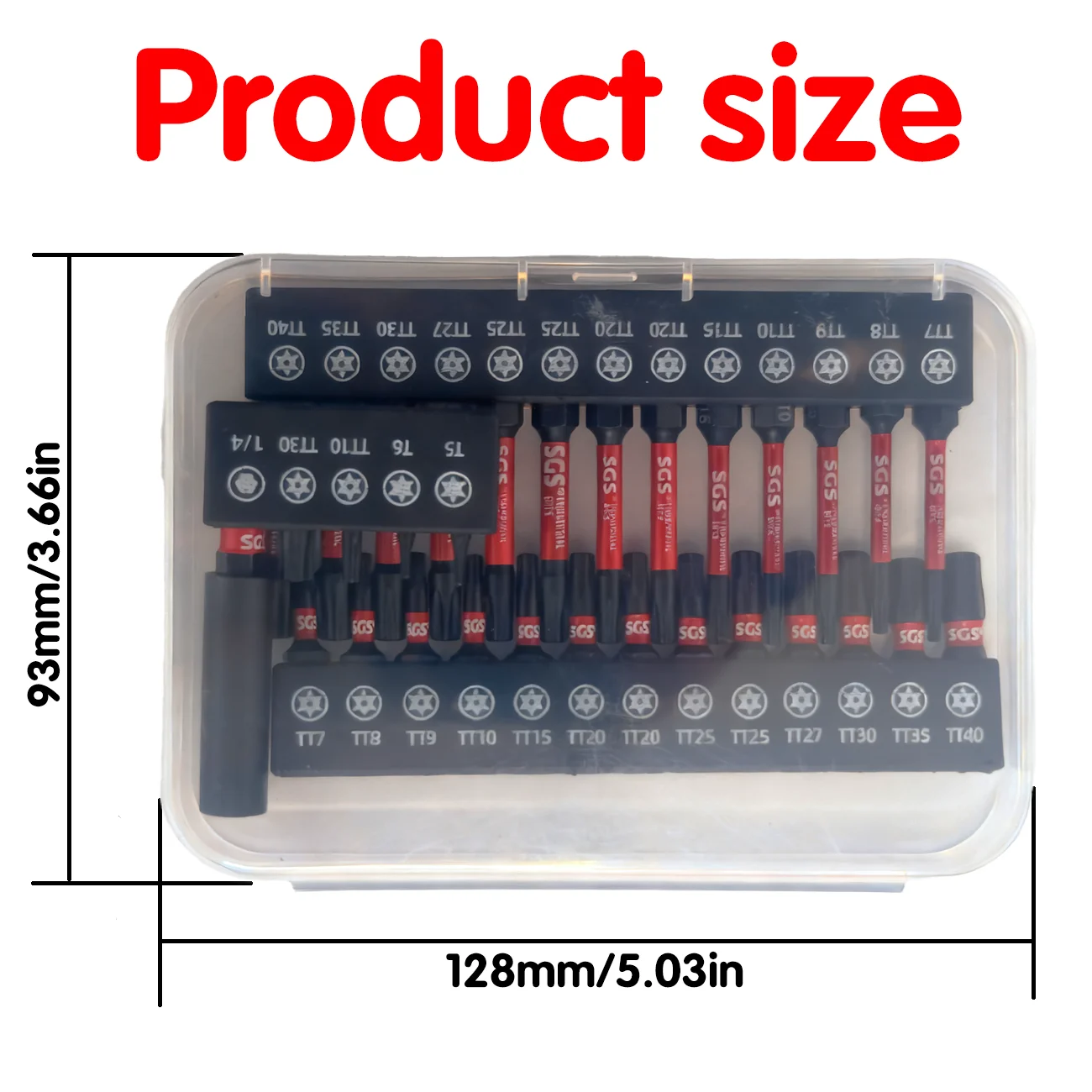 Hochwertiges, superstarkes magnetisches Schraubendreher-Bit-Set, 13/31-teiliges Set, 25/50 mm manipulationssicheres sternförmiges Set, S2-Stahl, Kohlenstoff-Schwarzoxid-Behandlung, verschleißfest/schlagfest/rostfrei, geeignet für elektrische Bohrmaschinen/mechanische Reparaturen/Installation elektronischer Geräte/Möbelmontage – Detail 2