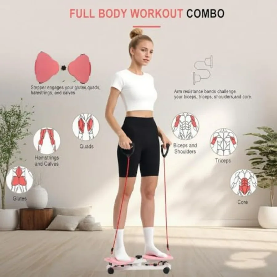 Waist Twister: Adjustable Ab Twisting Machine for Core & Abs Workout | Noiseless Home Gym Equipment to Slim Waist - Ideal for Wo