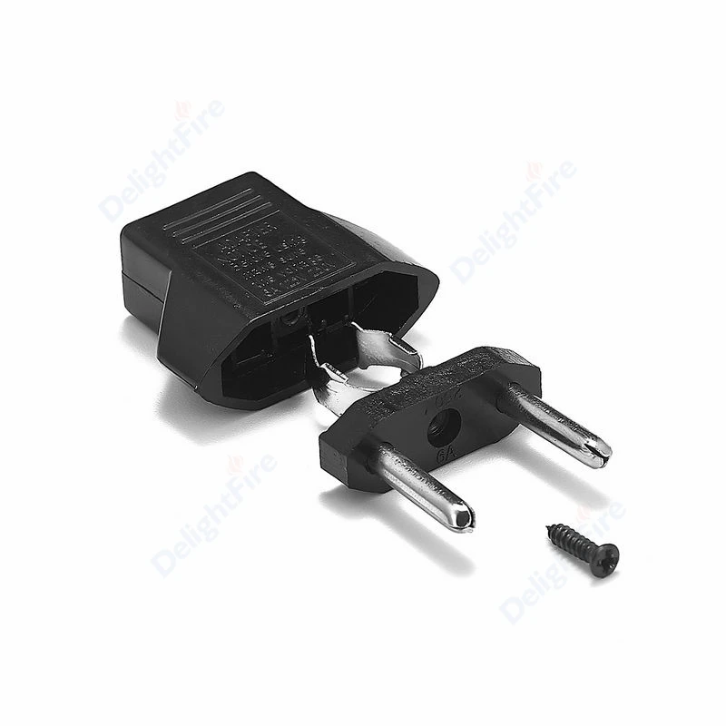 1-100pcs US/EU socken Mi hogy Európai Unió dugasz Adapter 2pin 4.0mm Euró utazási Adapter Európai Unió hogy Mi dugasz áram Adapter átalakító Elektromos Felvevőpiac