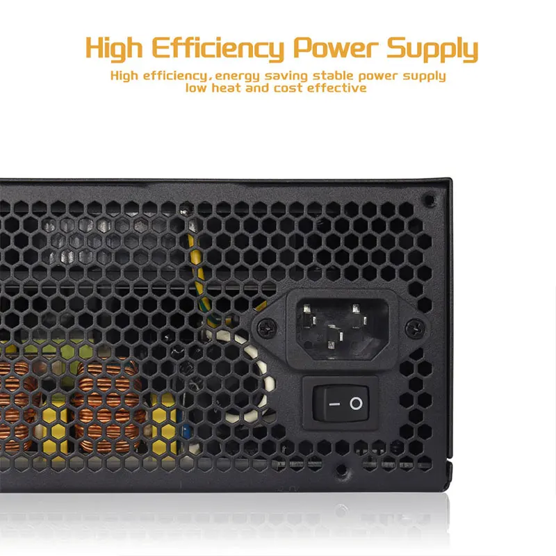 블랙 750w 게이밍 파워 서플라이 80 플러스 마이크로 ATX 게이머 파워 서플라이 750와트 스위치형 PSU