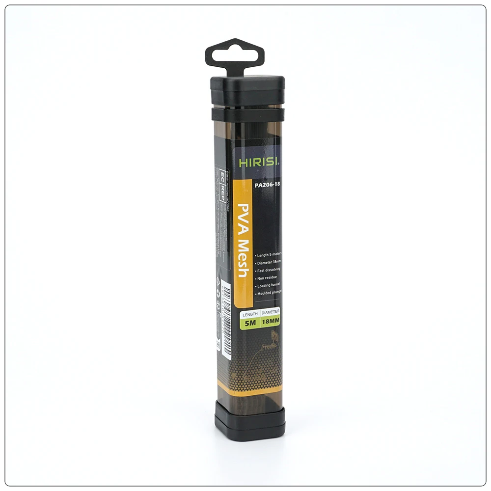 Hirisi 5M Karpfen Angeln PVA Mesh Mit Rohr Lösliche Fisch Refill Karpfen Angeln Feeder Angeln Zubehör 18/25/37mm – Detail 6