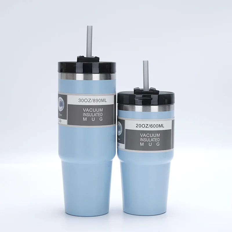 Xyer Portable Dual-layer Coffee Bottle Vacuum Flask Tea Water Cup Thermal  Jug Mug 