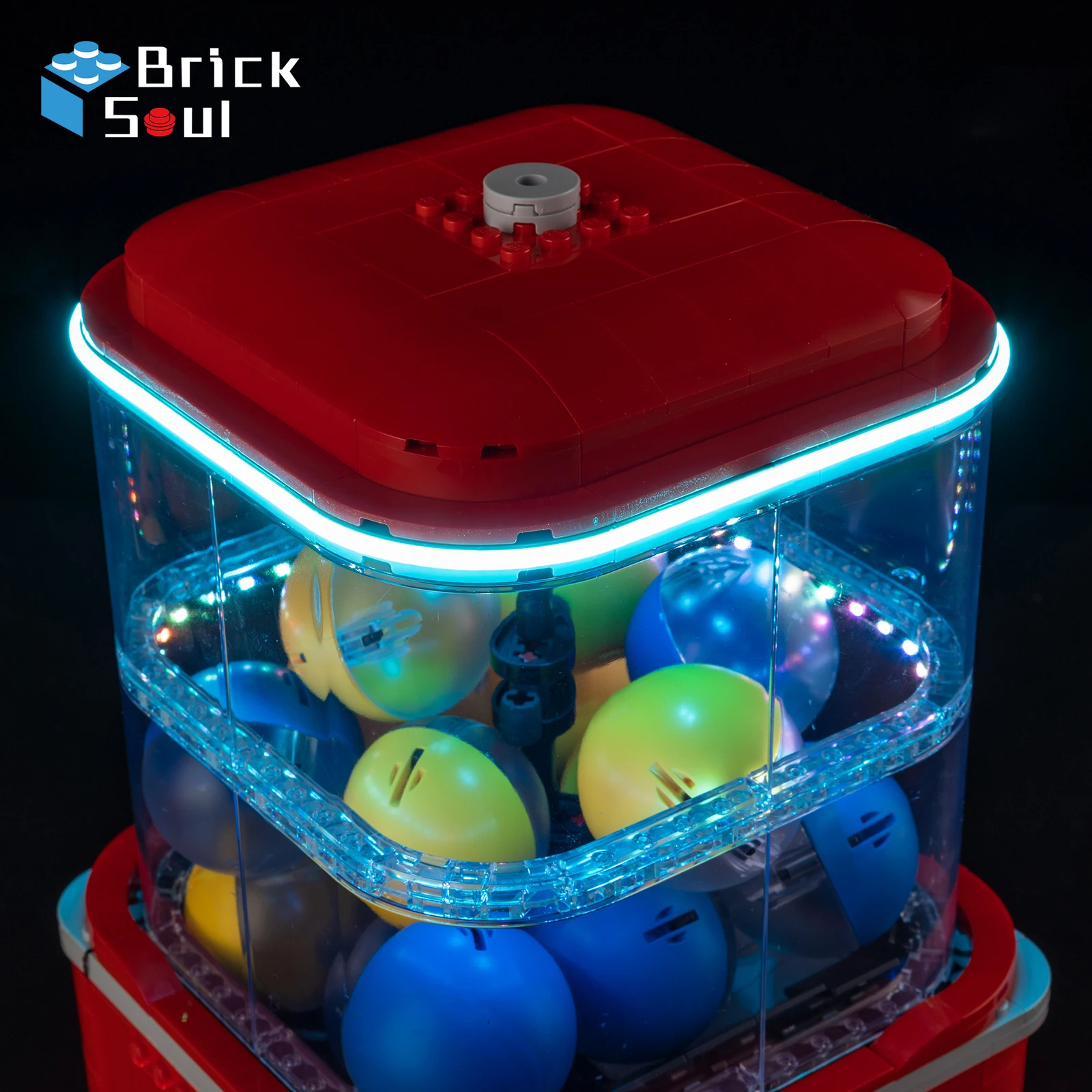 LED-Beleuchtungsset für Minifiguren-Automaten 21358, Modell, DIY-Spielzeug-Set, nicht im Lieferumfang enthalten, Bausteine – Detail 2