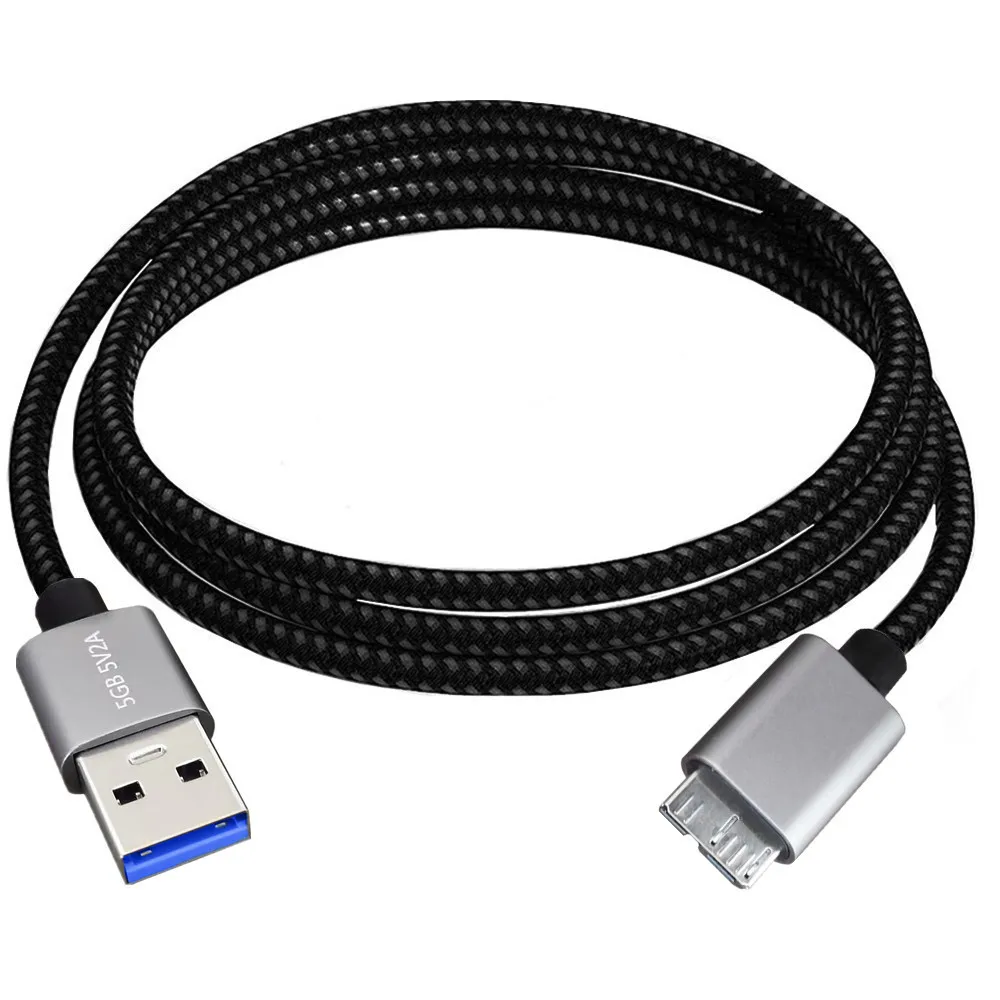 5M 3M Micro USB3.0 Cable USB 3.0 Type A Male to Micro B Cord Compatible with Samsung Galaxy S5 Note 3 Camera Hard Drive and More